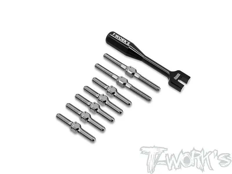 Tb-323   64 Titanium Turnbuckle Set ( For Exotek F1 Ultra R5 ) 1