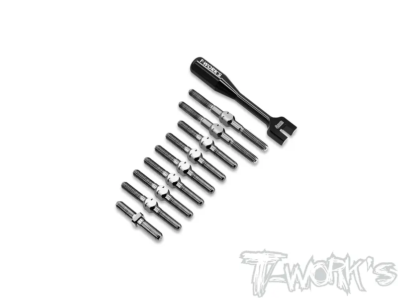 Tb-324   64 Titanium Turnbuckle Set ( For Axon Tc10/3 ) 1