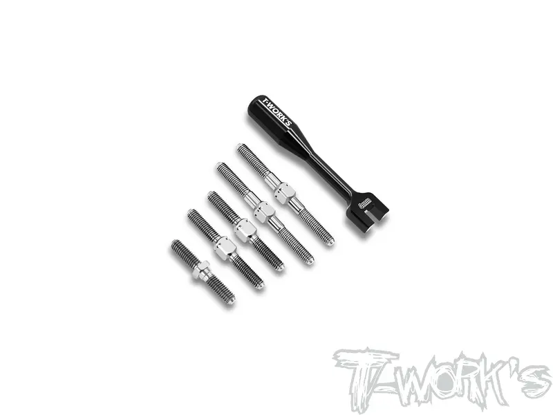 Tb-325   64 Titanium Turnbuckle Set ( For Yokomo Ms1.0 ) 1
