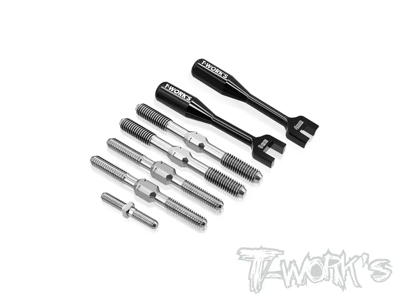 Tb-327  64 Titanium Turnbuckle Set ( For Xray Xb8e'24/Xb8e'25/Xb8e'26 ) 1