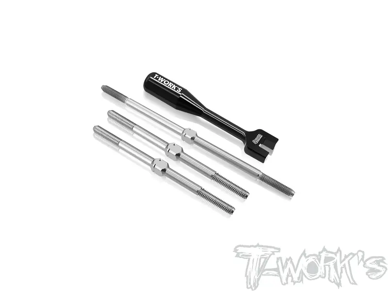 Tb-331   64 Titanium Turnbuckle Set( For Serpent F190 ) 1