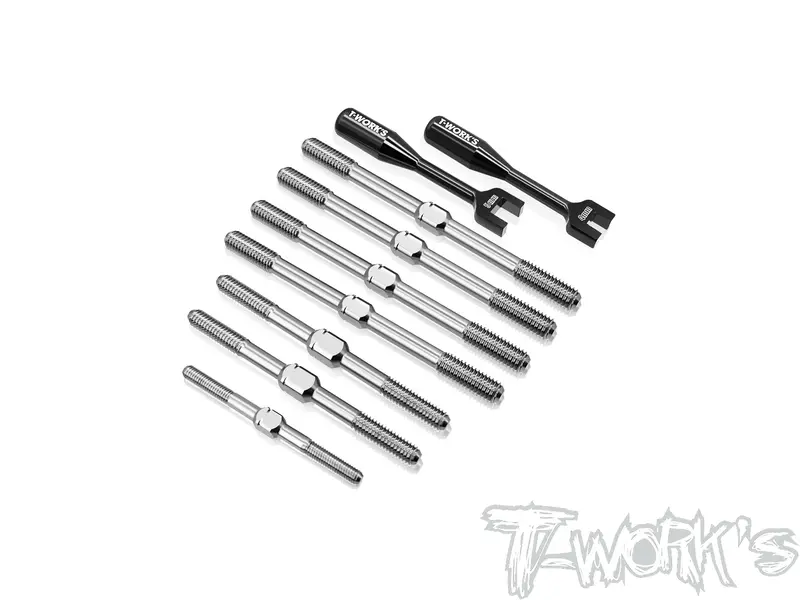 Tb-332     64 Titanium Turnbuckle Set( For Tekno Nb48 2.2 ) 1