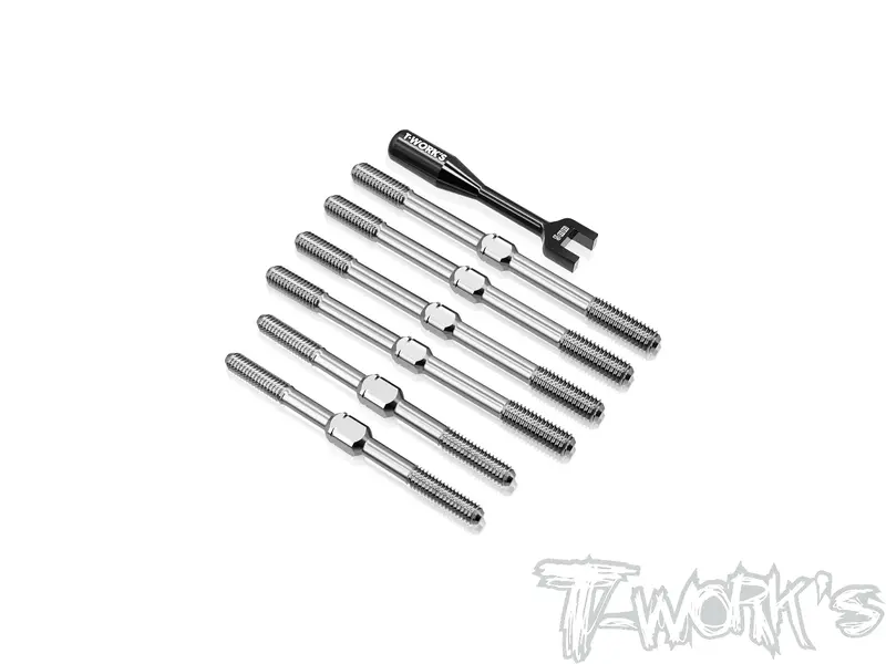Tb-333     64 Titanium Turnbuckle Set( For Tekno Eb48 2.2 ) 1