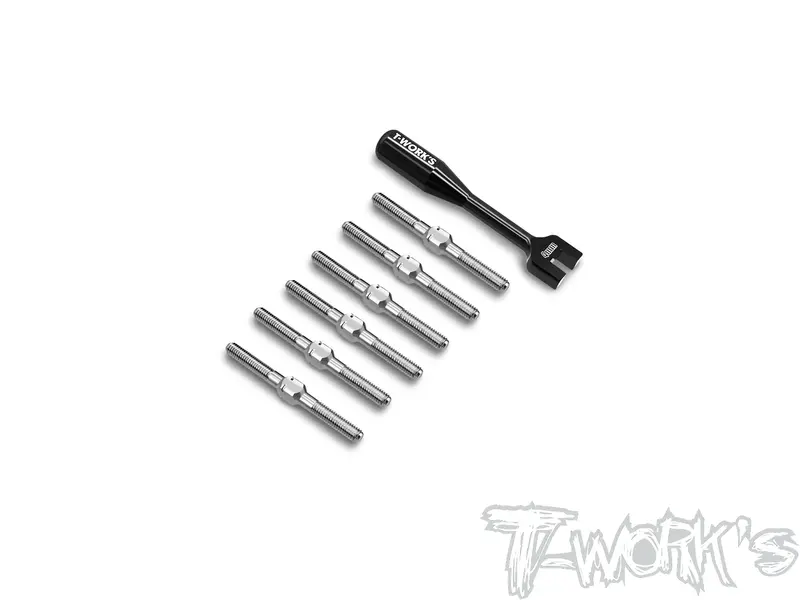 Tb-343   64 Titanium Turnbuckle Set( For Team Associated Reflex 14B ) 1
