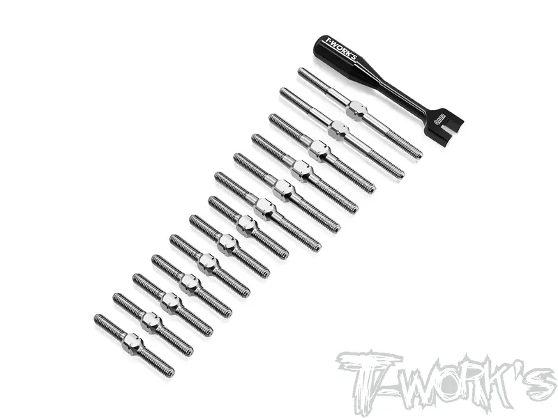 Tb-344   64 Titanium Turnbuckle Set( For Schumacher Ft9 ) 1