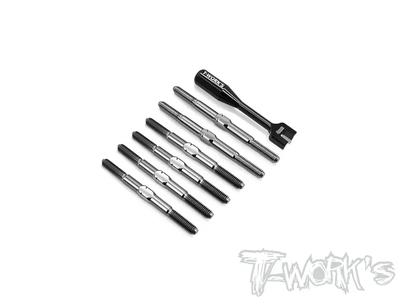 Tb-346   64 Titanium Turnbuckle Set( For Tlr 22X Ac/Dc ) 1