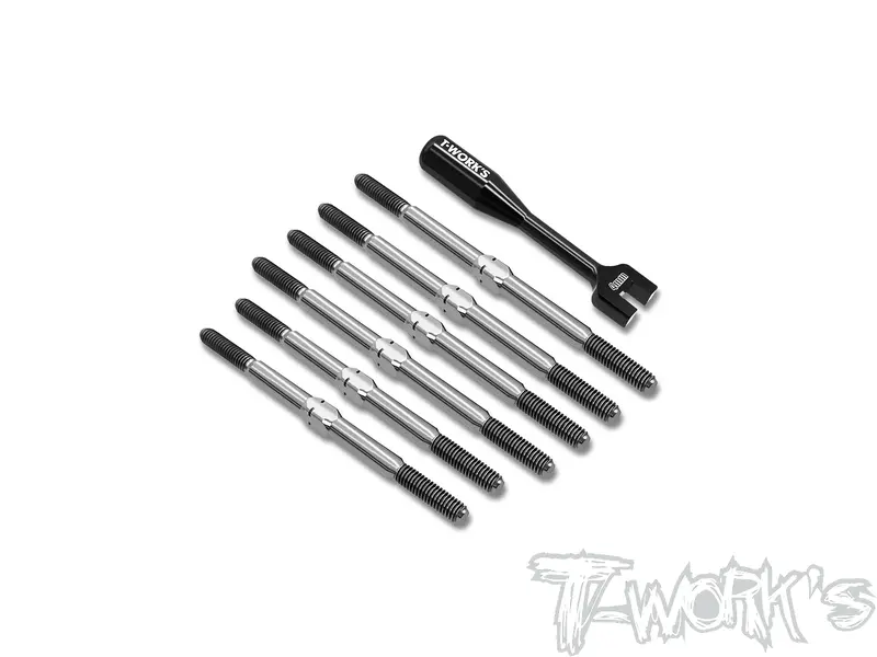 Tb-Rc10sc7	64 Titanium Turnbuckle Set( For Team Associated  Rc10 Sc7 ) 1