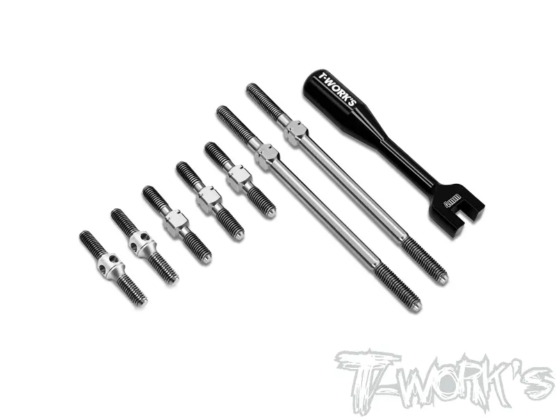 Tb-Viper990r    64 Titanium Turnbuckle Set ( For Serpent  Viper 990R ) 1