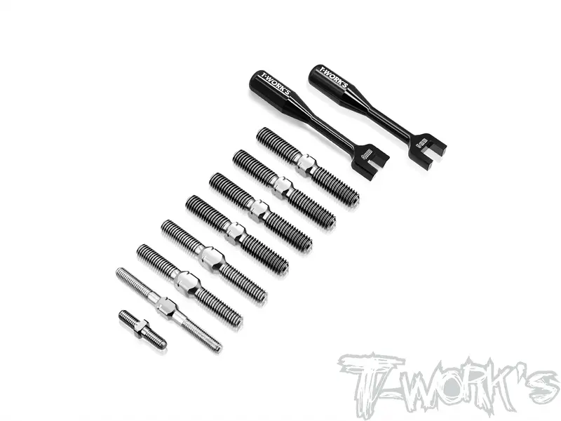 Tb-X3gts'26	64 Titanium Turnbuckle Set ( For Hong Nor X3 Gts'26  ) 1