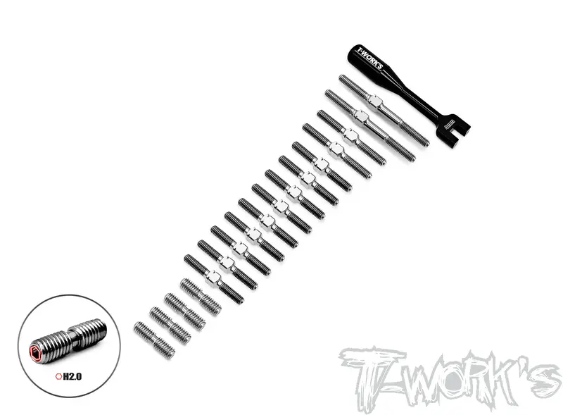 Tb-X4'26	64 Titanium Turnbuckle Set( For Xray X4'26 ) 1