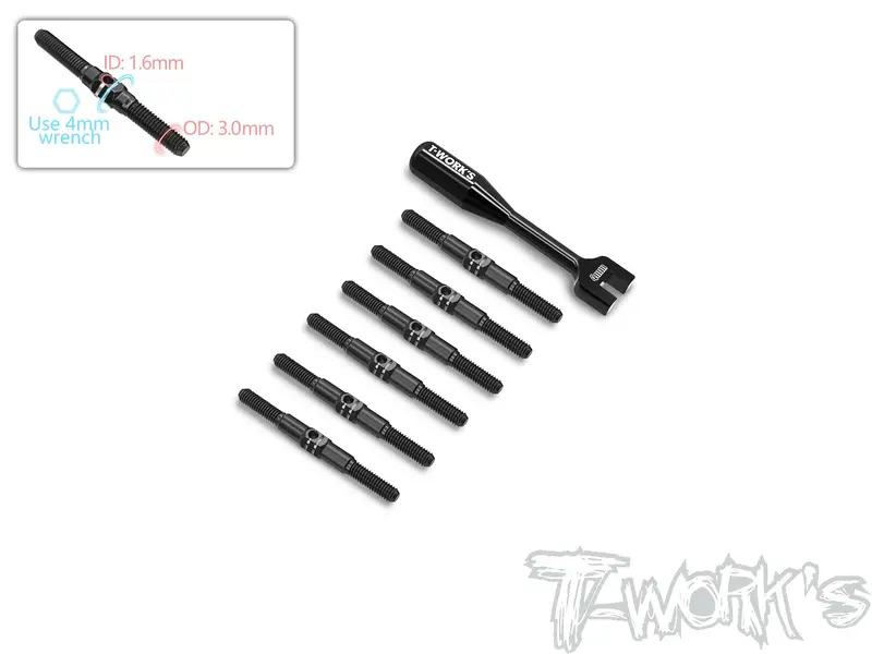 Tbb-14B   64 Titanium Turnbuckle Set( For Team Associated Reflex 14B ) 1