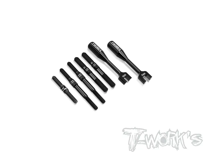 Tbb-B4.1E   64 Titanium Black Coating Turnbuckle Set(For Team Associated Rc8 B4.1E ) 1