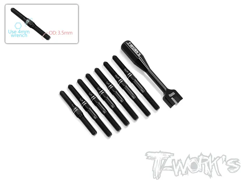 Tbb-B74.2   64 Titanium Black Coating Turnbuckle Set ( For Team Associated Rc10 B74.2 /  Rc10 B74.2D /Rc10 B74.2D Ed ) 1