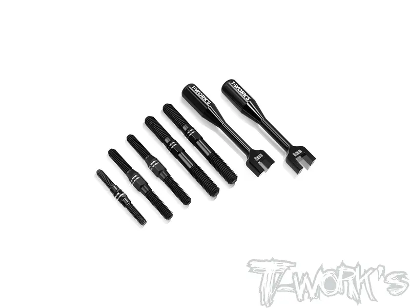 Tbb-F8   64 Titanium Black Coating Turnbuckle Set( For Sparko F8/F8e ) 1