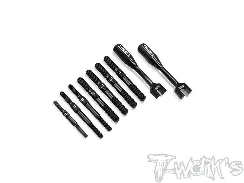 Tbb-Gtx8-2023  64 Titanium Black Coating Turnbuckle Set( For Xray Gtx 2022 /Gtx8 2023 ) 1