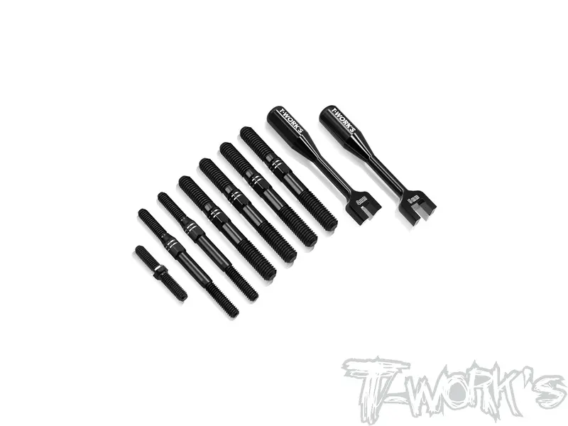 Tbb-Gtxe   64 Titanium Black Coating Turnbuckle Set( For Xray Gtxe 2022/2023  ) 1
