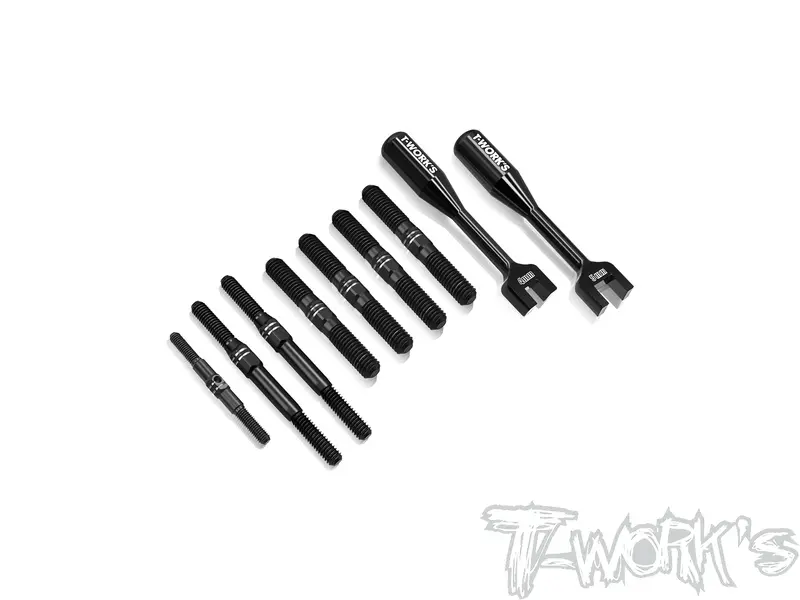 Tbb-Mp10   64 Titanium Black Coating Turnbuckle Set ( For Kyosho Mp10/Mp10e/ Mp10 Tki2 ) 1