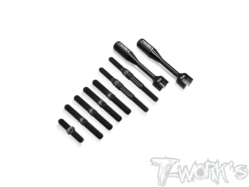 Tbb-Mp11	64 Titanium Black Coating Turnbuckle Set ( For Kyosho Mp11 ) 1