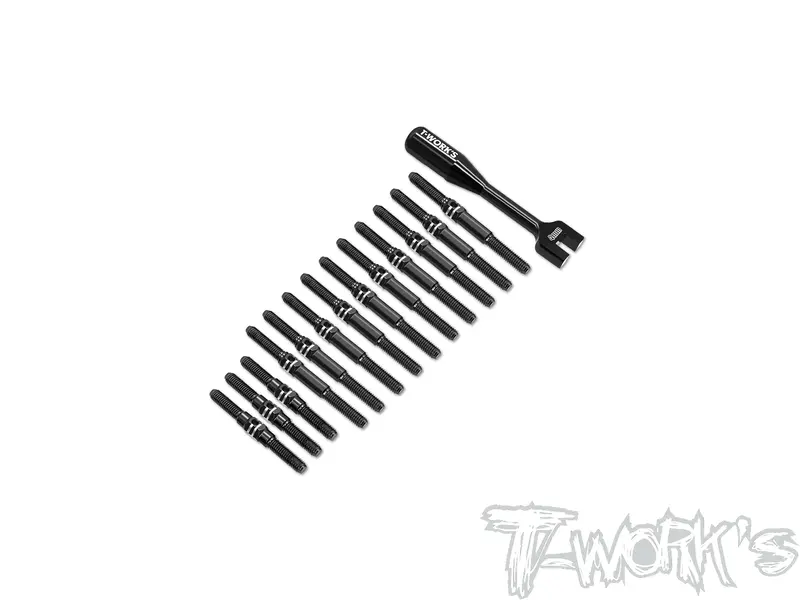 Tbb-Ms2.0 64 Titanium Black Coating Turnbuckle Set ( For Yokomo Ms2.0 ) 1