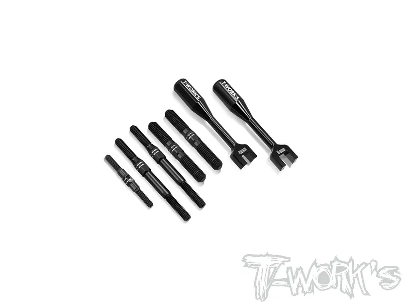 Tbb-Rc8b3.2   64 Titanium Black Coating Turnbuckle Set( For Team Associated Rc8 B3.2) 1