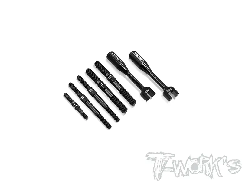 Tbb-Rcb4e   64 Titanium Black Coating Turnbuckle Set( For Team Associated Rc8 B4e ) 1