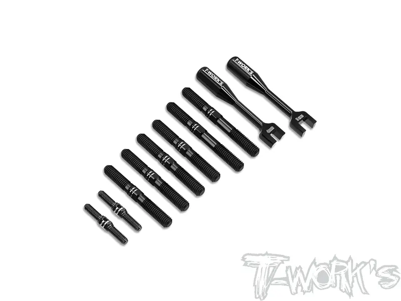 Tbb-Srx8gtr	64 Titanium Black Coating Turnbuckle Set ( For Serpent Srx8gt R ) 1