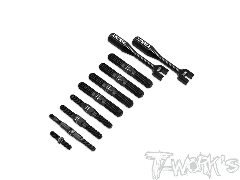Tbb-X3gts'26	64 Titanium Black Coating Turnbuckle Set ( For Hong Nor X3 Gts'26 ) 1