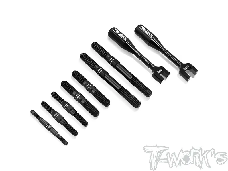 Tbb-X5b	64 Titanium Black Coating Turnbuckle Set ( For Hong Nor X5b ) 1