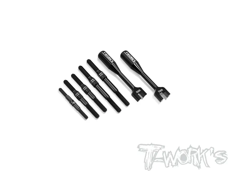 Tbb-X8be-2021   64 Titanium Black Coating Turnbuckle Set( For Xray Xb8 2021/ Xb8e 2021 ) 1