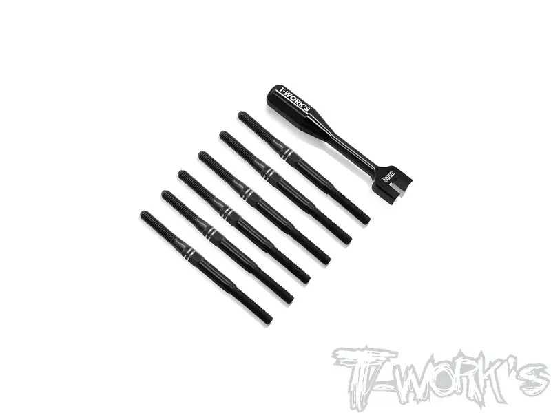 Tbb-Xb2'25 64 Titanium Turnbuckle Set( For Xray Xb2'25/Xb2c'26/Xb2d'26 ) 1
