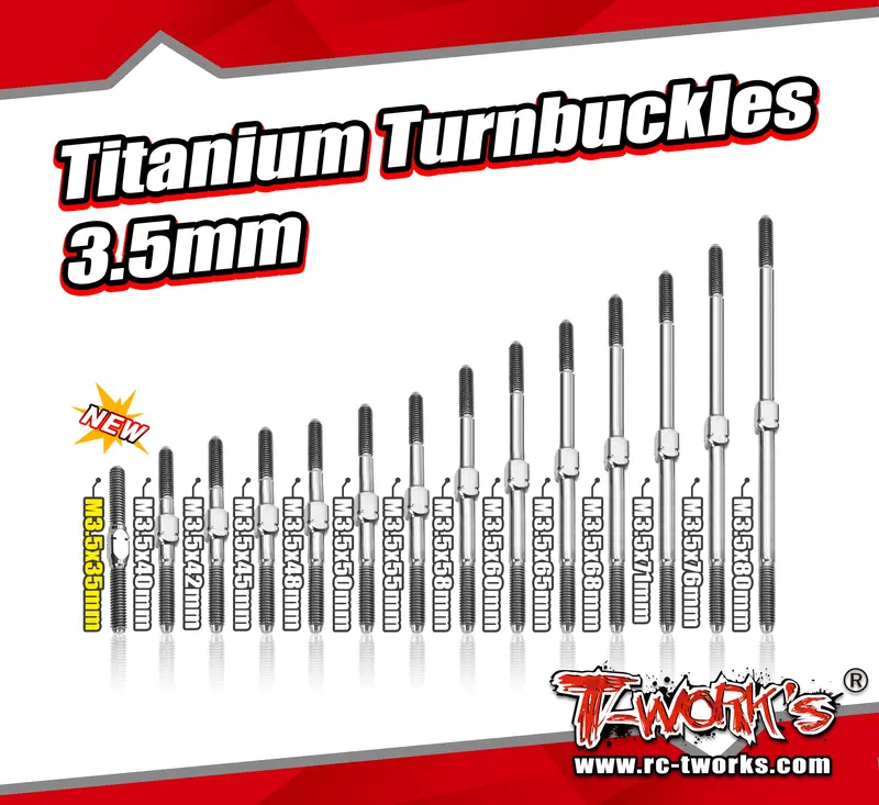 Tbs-35    Titanium Turnbuckles 3.5Mm (6Al/4V Grade Titanium) 1