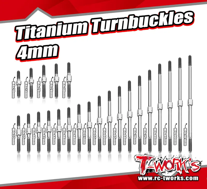 Tbs-4      Titanium Turnbuckles 4Mm  (6Al/4V Grade Titanium) 1