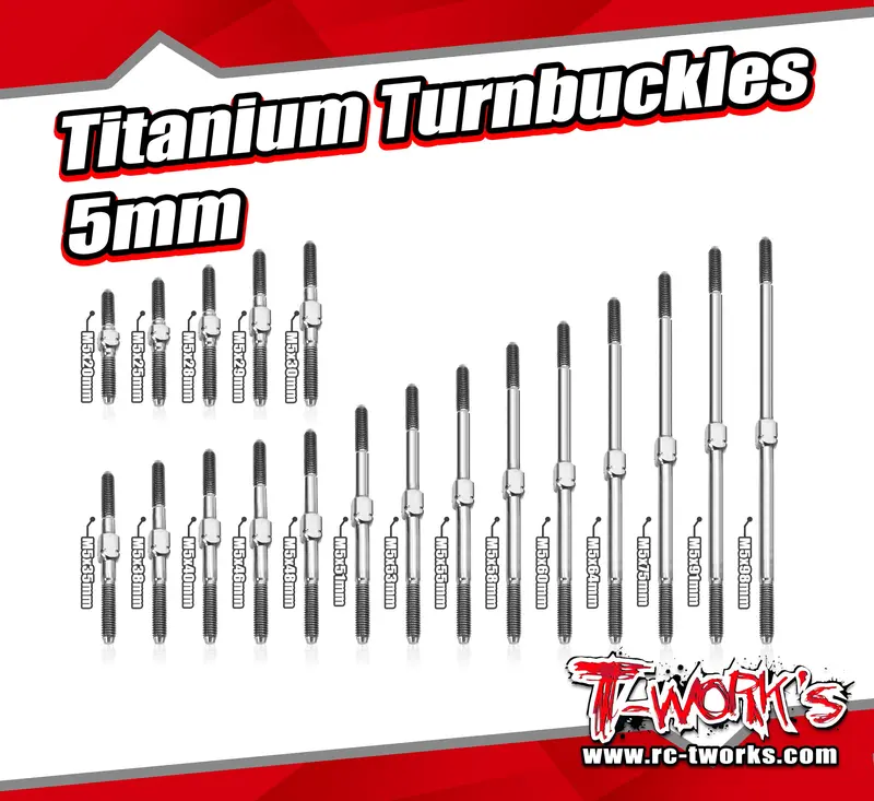 Tbs-5      Titanium Turnbuckles 5Mm (6Al/4V Grade Titanium) 1