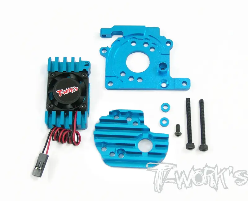 Te-006 M05 Motor Mount And Heatsink Set(With Cooling Fan) 1