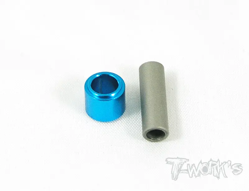 Te-030 Hard Coated Hollow Idler Shaft&Alum. Spur Gear Shaft Spacer  ( For Tamiya Ff03 ) 1