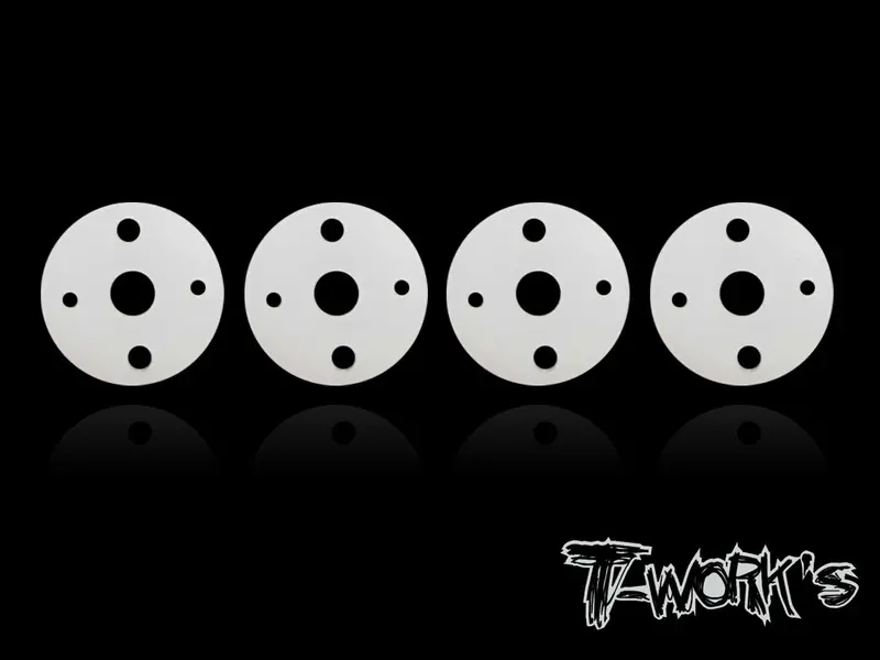 Te-093 Machined Twins Hole Shock Pistons 1.1X2+1.6X2 (  Team Losi , Kyosho 12Mm Shock ) 1