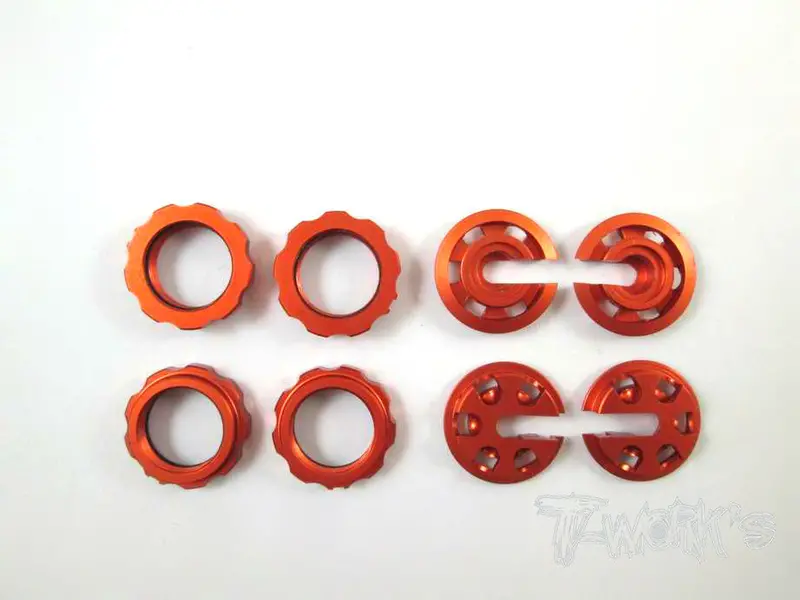 Te-099 Aluminium Damper Retainer With Adjustable Nut For 15Mm Spring Only ( Serpent S411 Eryx 2.0 ) 1
