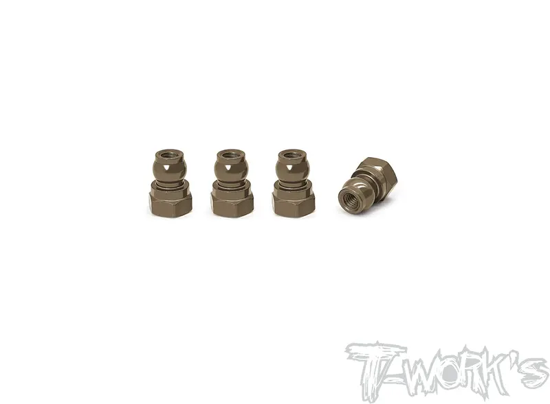 Te-128-A   7075-T6 Hard Coated Alum. Shock Bushings 10Mm ( Team Associated Rc10 B6.3/ 6.2/T6.4 / T7) 4Pcs. 1