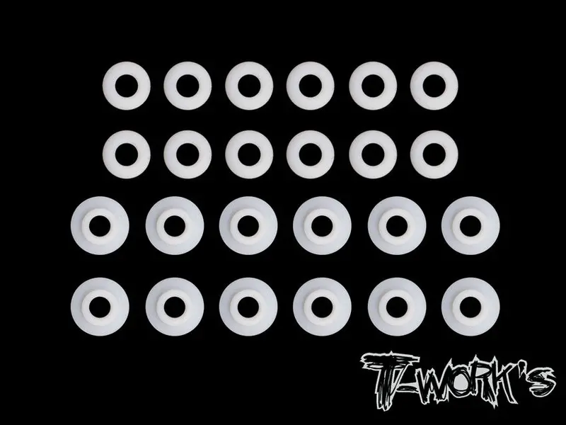 Te-145-Mi6  Teflon Shock Shaft Guides ( For Schumacher Mi6  ) Each 12Pcs. 1