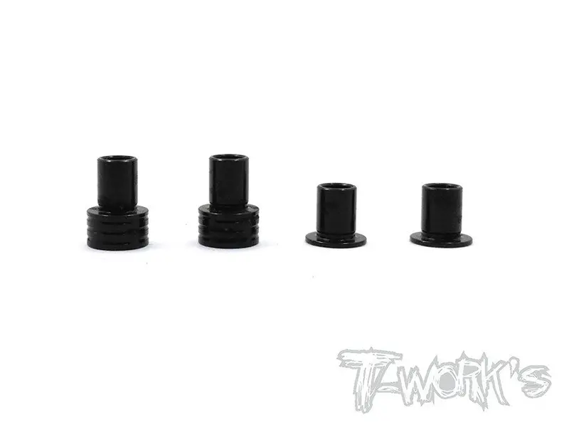 Te-146-A 7075-T6 Alum. Caster Hat Bushings A ( For Team Associated Rc10 B6/B6d/B64/B64d/B6.1/T6.1  ) 2 Each Of 0Deg,3Deg. 1
