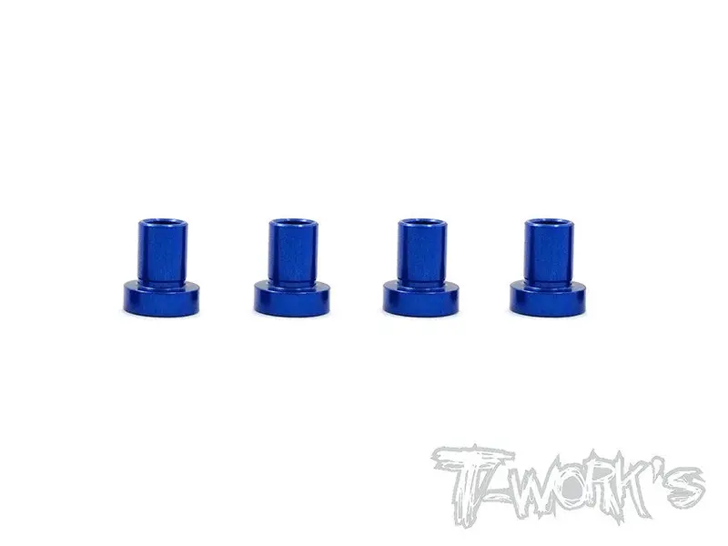 Te-146-C 7075-T6 Alum. Caster Hat Bushings C ( For Team Associated Rc10 B6/B6d/B64/B64d/B6.1/T6.1  ) 4Pcs. 1.5 Deg. 1