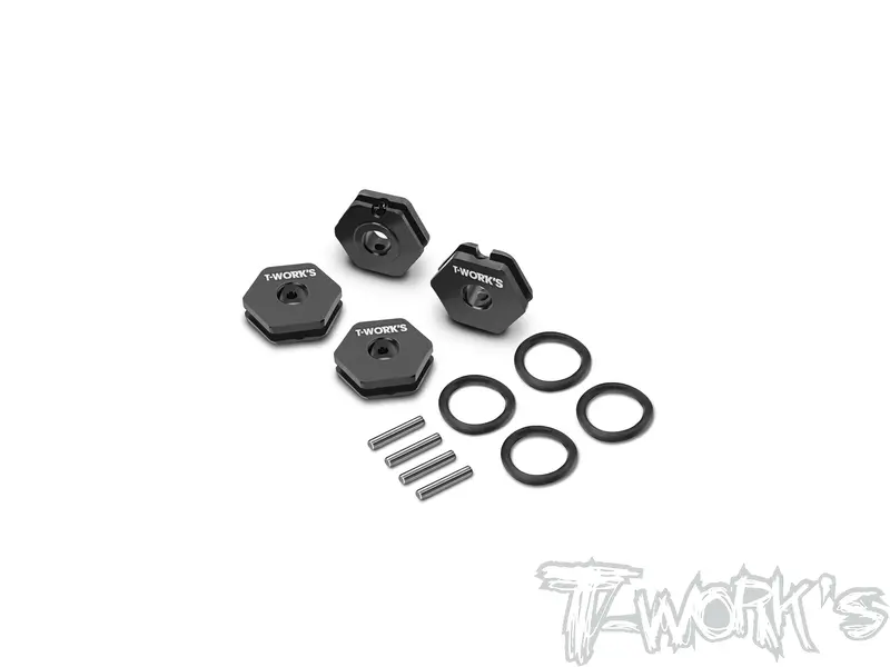 Te-14B-A   Alum. 12Mm O-Ring Fixed Wheel Adapter ( For Team Associated Reflex 14B ) 4Pcs. 1