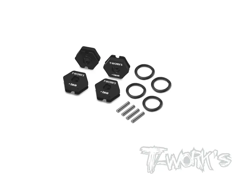 Te-14B-B   Alum. 12Mm O-Ring Fixed Wheel Adapter +1Mm ( For Team Associated Reflex 14B ) 4Pcs. 1