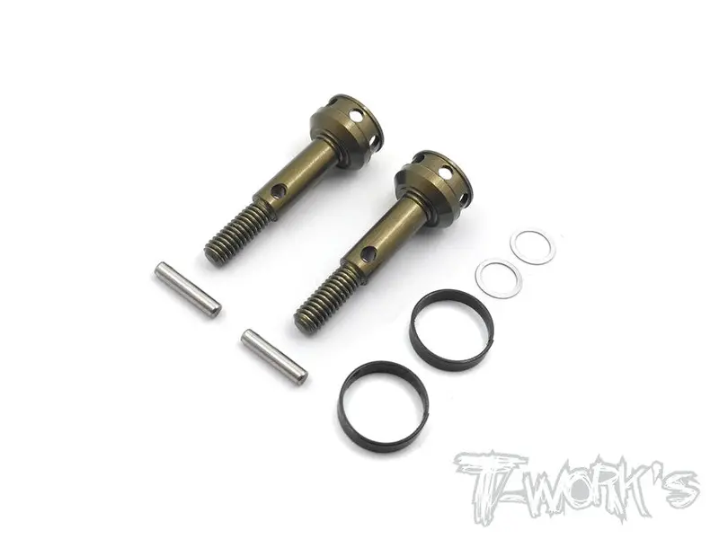 Te-154 7075-T6 Hard Coated Alum. Drive Axle ( For Xray T4 15/16/17& Yokomo Bd7 15/16/17 & Bd8) 2Pcs. 1