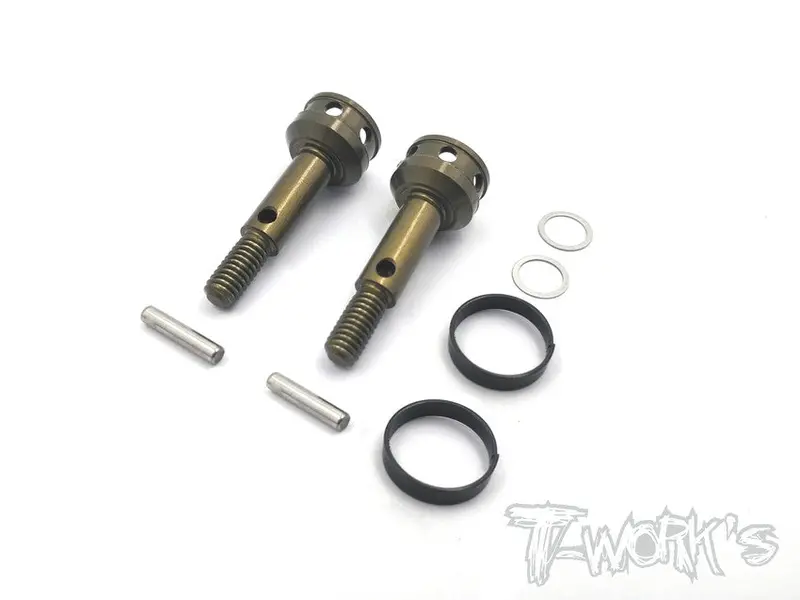Te-154-H 7075-T6 Hard Coated Alum. Drive Axle  ( For Hb Pro 5 ) 2Pcs. 1