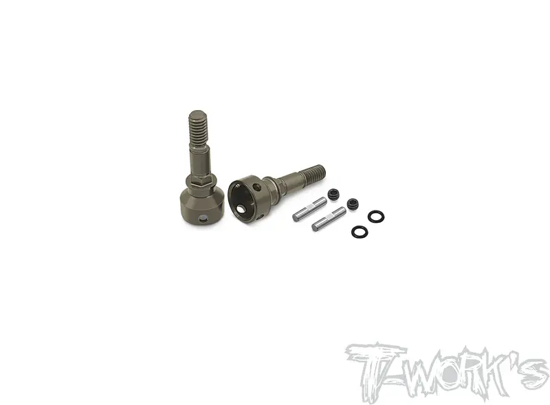 Te-154-X4	   7075-T6 Hard Coated Alum. Drive Axle ( For Xray X4 ) 2Pcs. 1