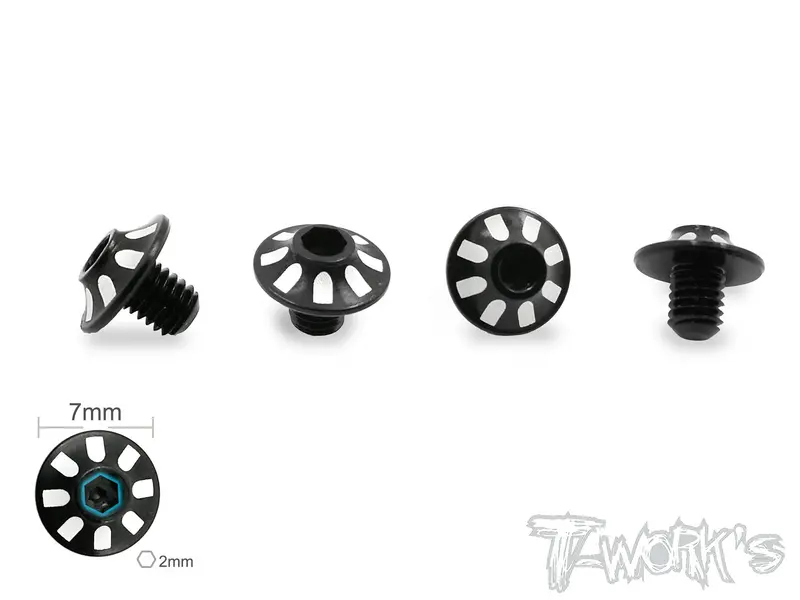 Te-160 7075-T6 Alum. Large Diameter Screw M3 X 4Mm ( For Yokomo Bd7,Bd8 ) 4Pcs. 1