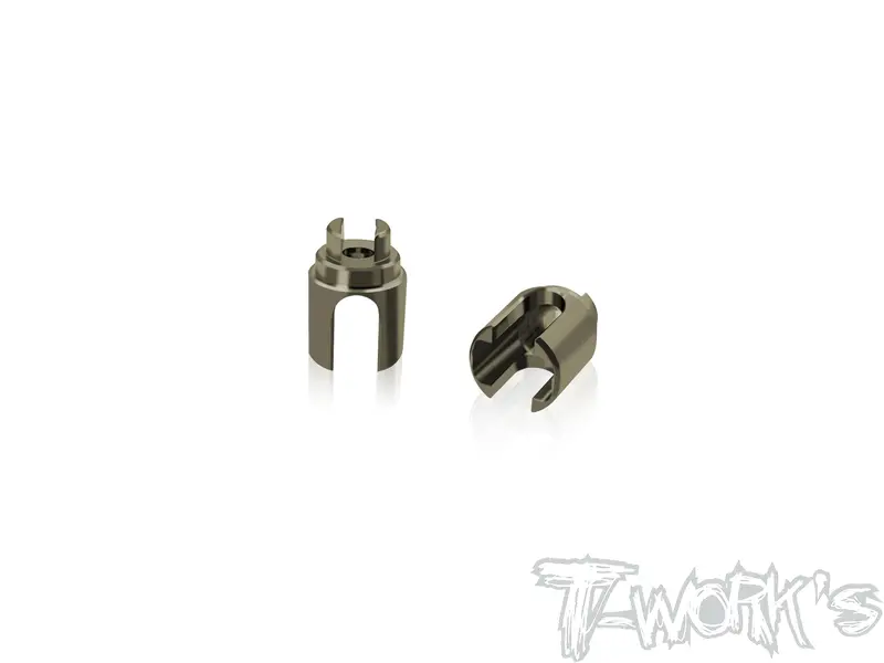 Te-163-X4'26     7075-T6 Hard Coated Alum.  Front Spool Cups ( For Xray X4'23/X4f'24 )For Bb Drive Shaft 1