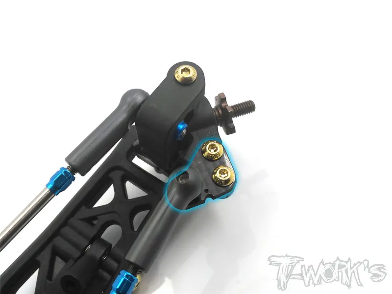 Te-166 Graphite Steering Block Arm Set ( For Team Associated Rc10 B6/B6d/B6.1/T6.1  ) 1