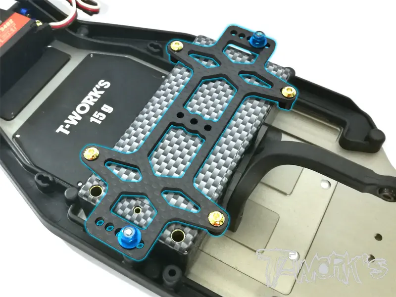Te-168  Graphite Battery Strap ( For Team Associated Rc10 B6/ B6d/B6.1/T6.1/B6.4  ) 1
